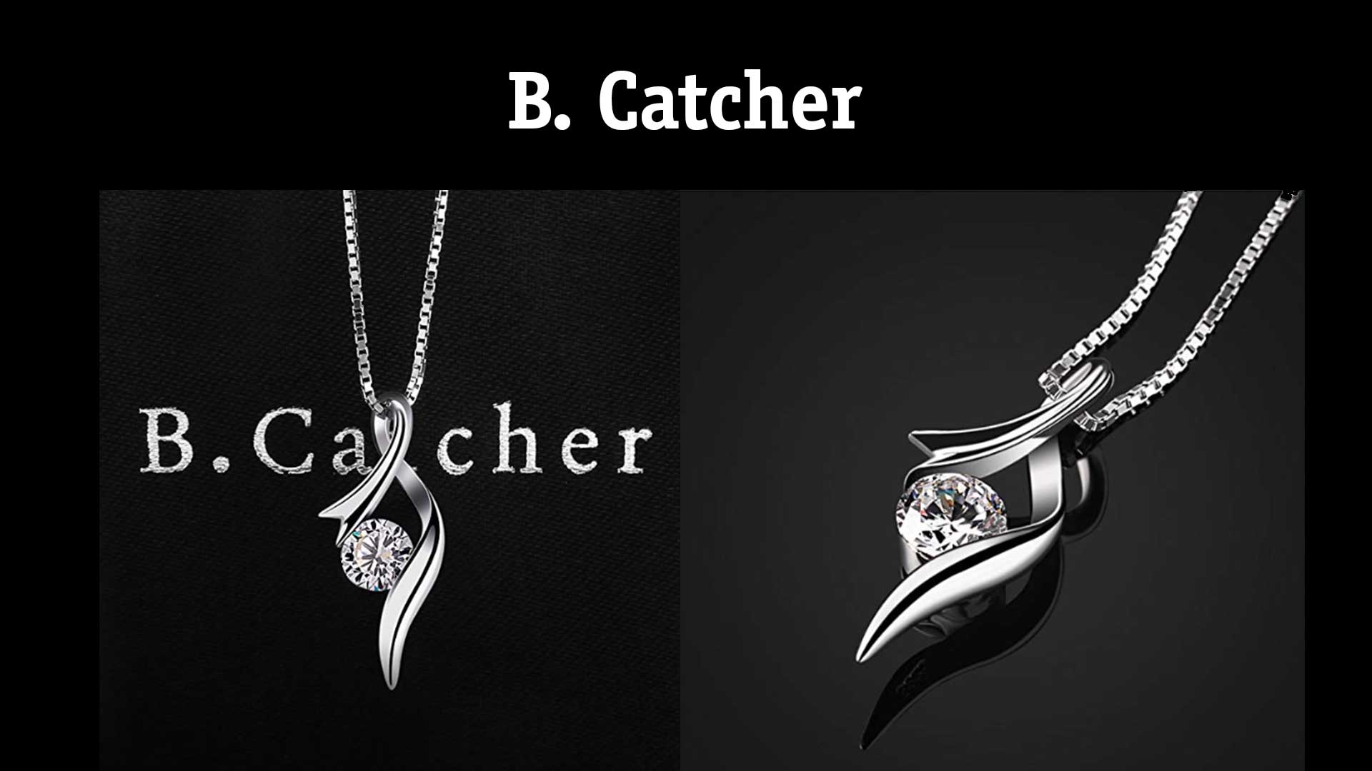 B.Catcher Collar Mujer Plata de Ley 925 /'/'Con todo mi amor/'/'con Para Regalo San