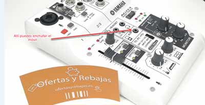 Mezcladora para grabar llamadas del móvil