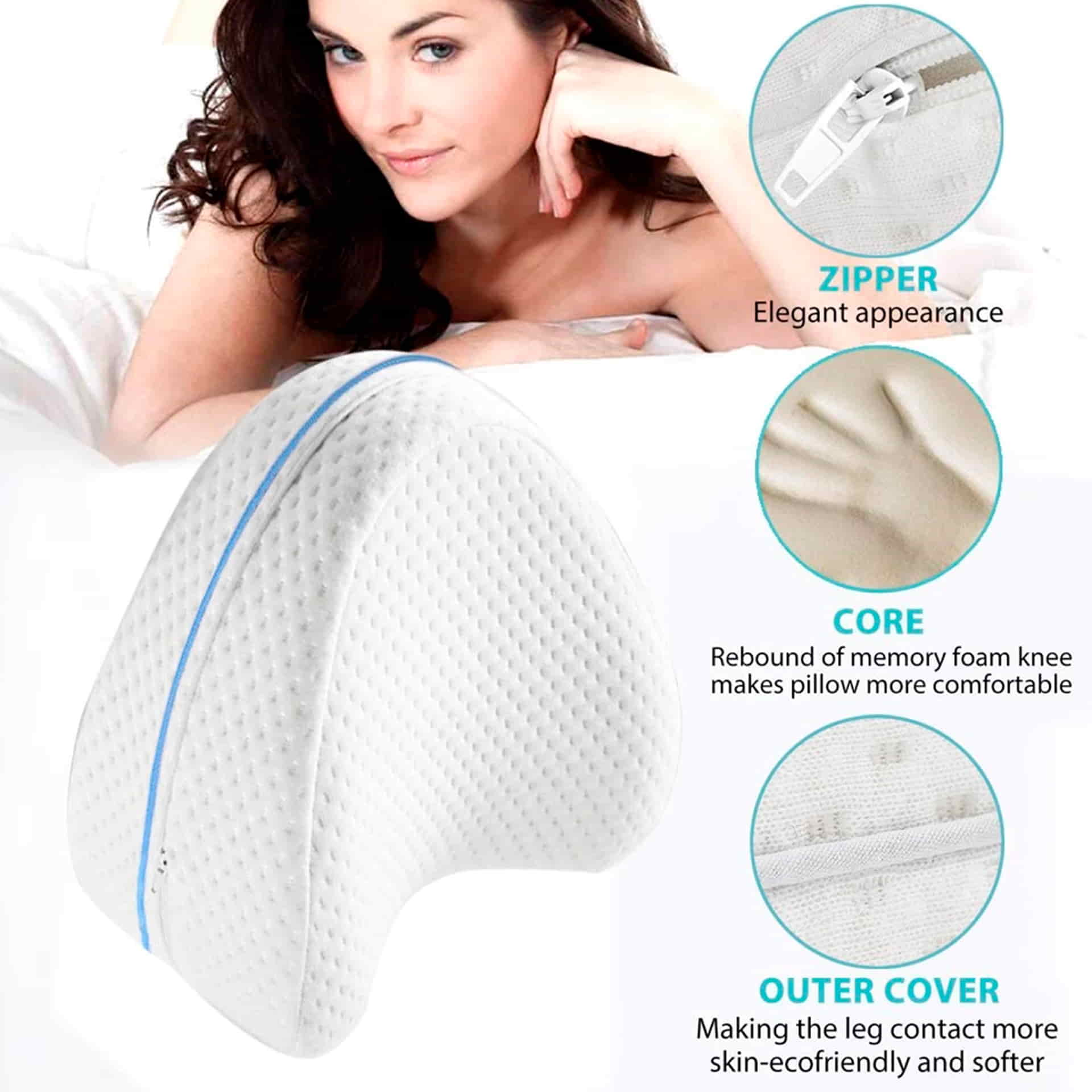 Almohada de algodón con memoria corporal para el hogar