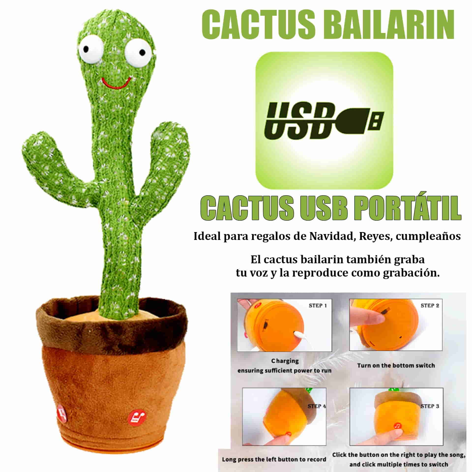 Cactus bailarin USB