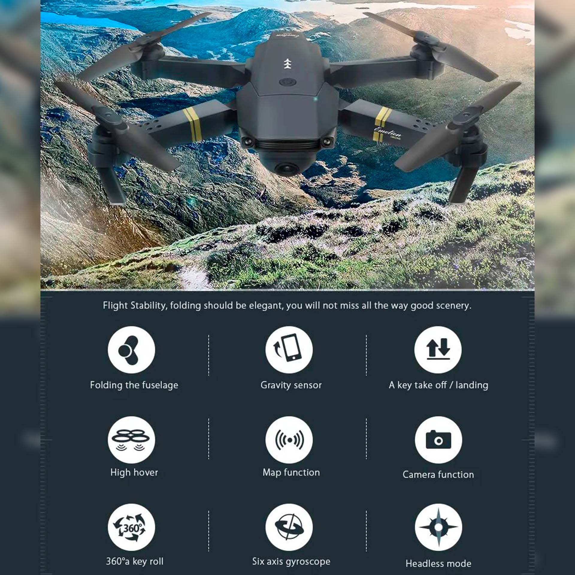 Dron con camara completo y fácil de usar