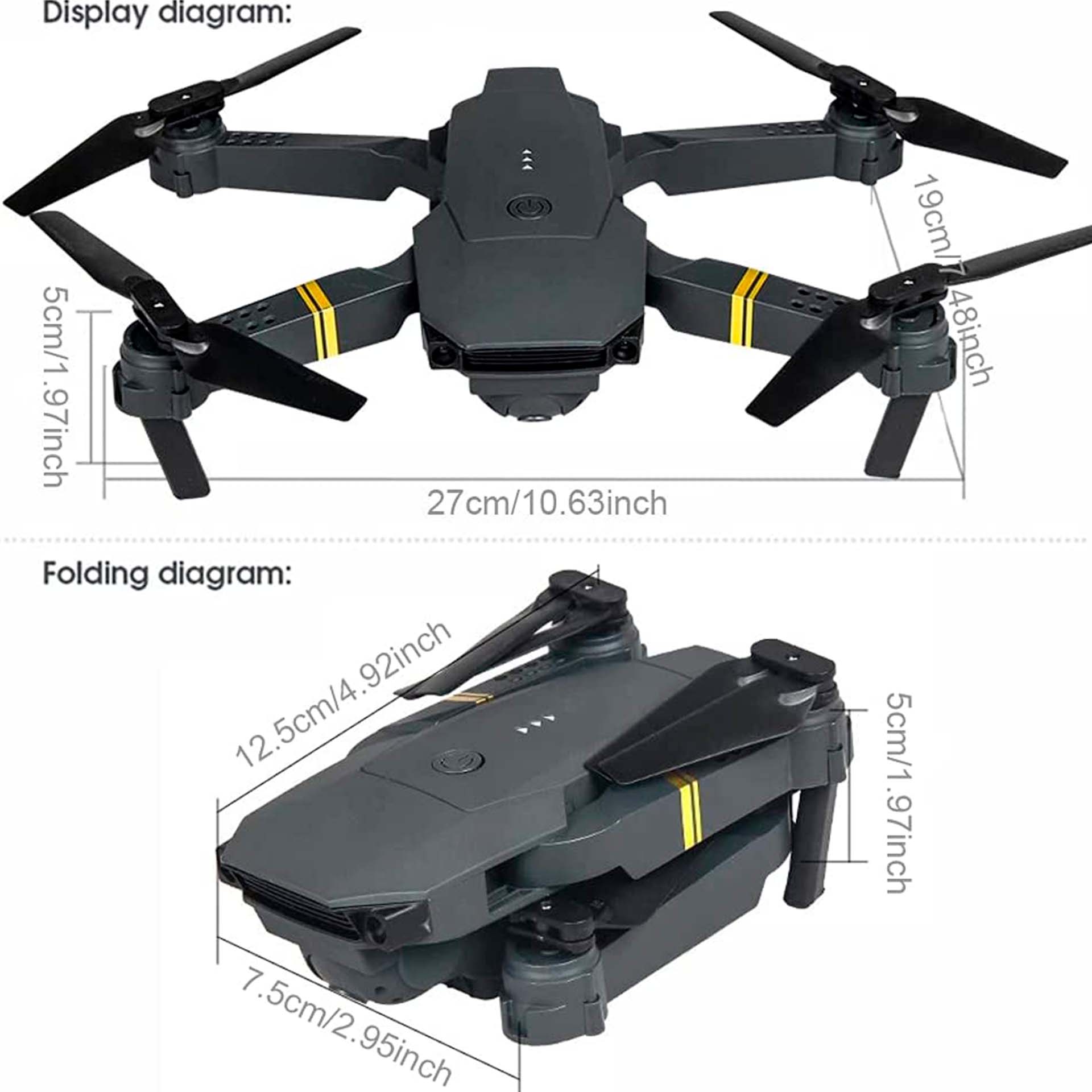 Medidas del mejor dron con cámara pequeño