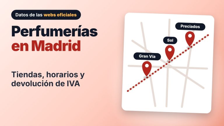 Perfumerías en el centro de Madrid: tiendas, horarios y devolución de IVA