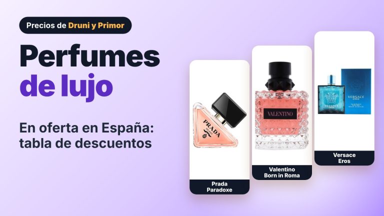 Perfumes de lujo en oferta en España: tabla de descuentos